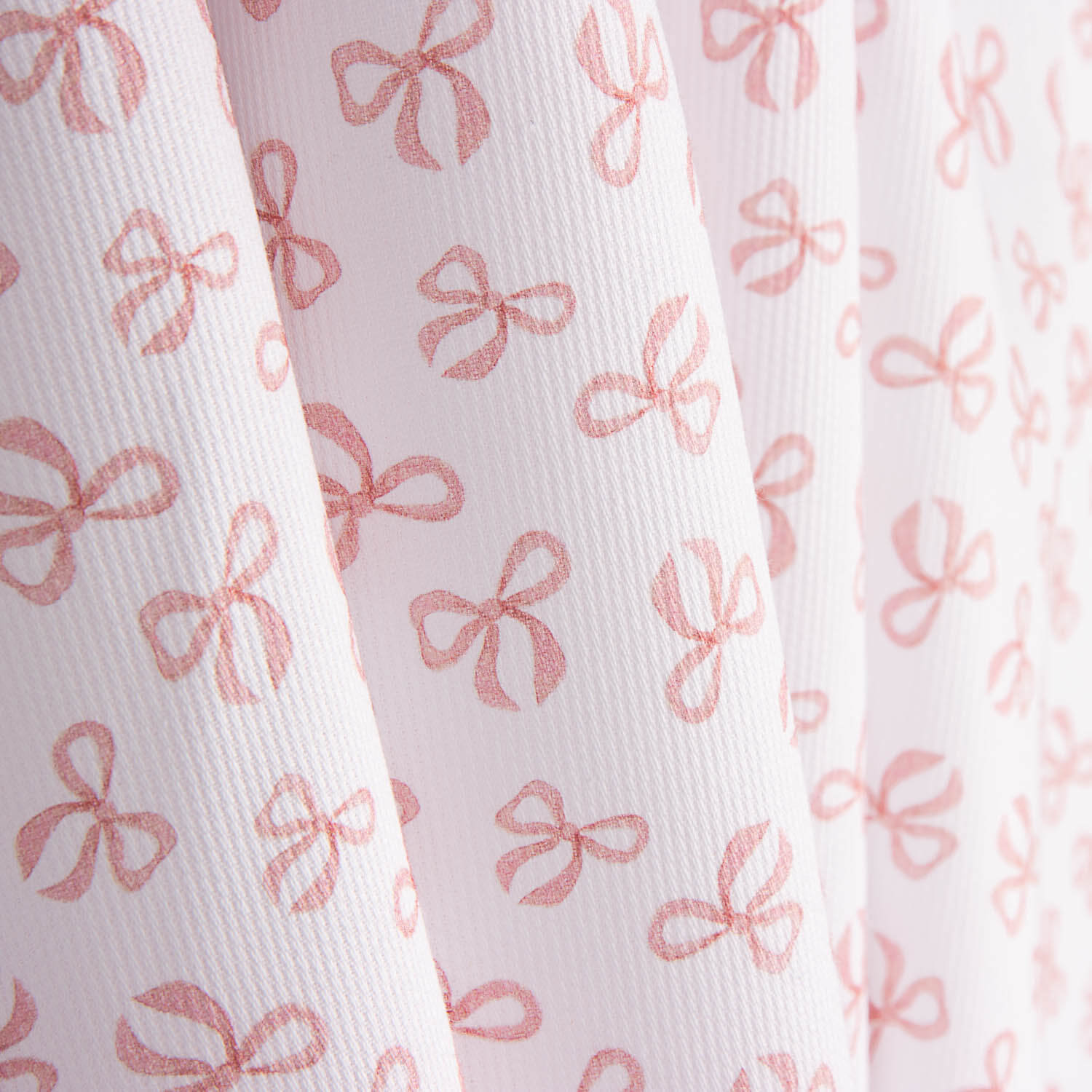 Piqué coton à nœuds roses - Ribes y Casals