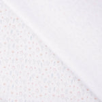 Piqué coton mini fleurs bleues et roses - Ribes y Casals