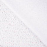 Piqué coton mini fleurs bleues et roses - Ribes y Casals