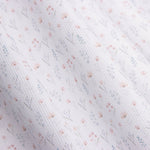 Piqué coton mini fleurs bleues et roses - Ribes y Casals