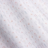 Piqué coton mini fleurs bleues et roses - Ribes y Casals