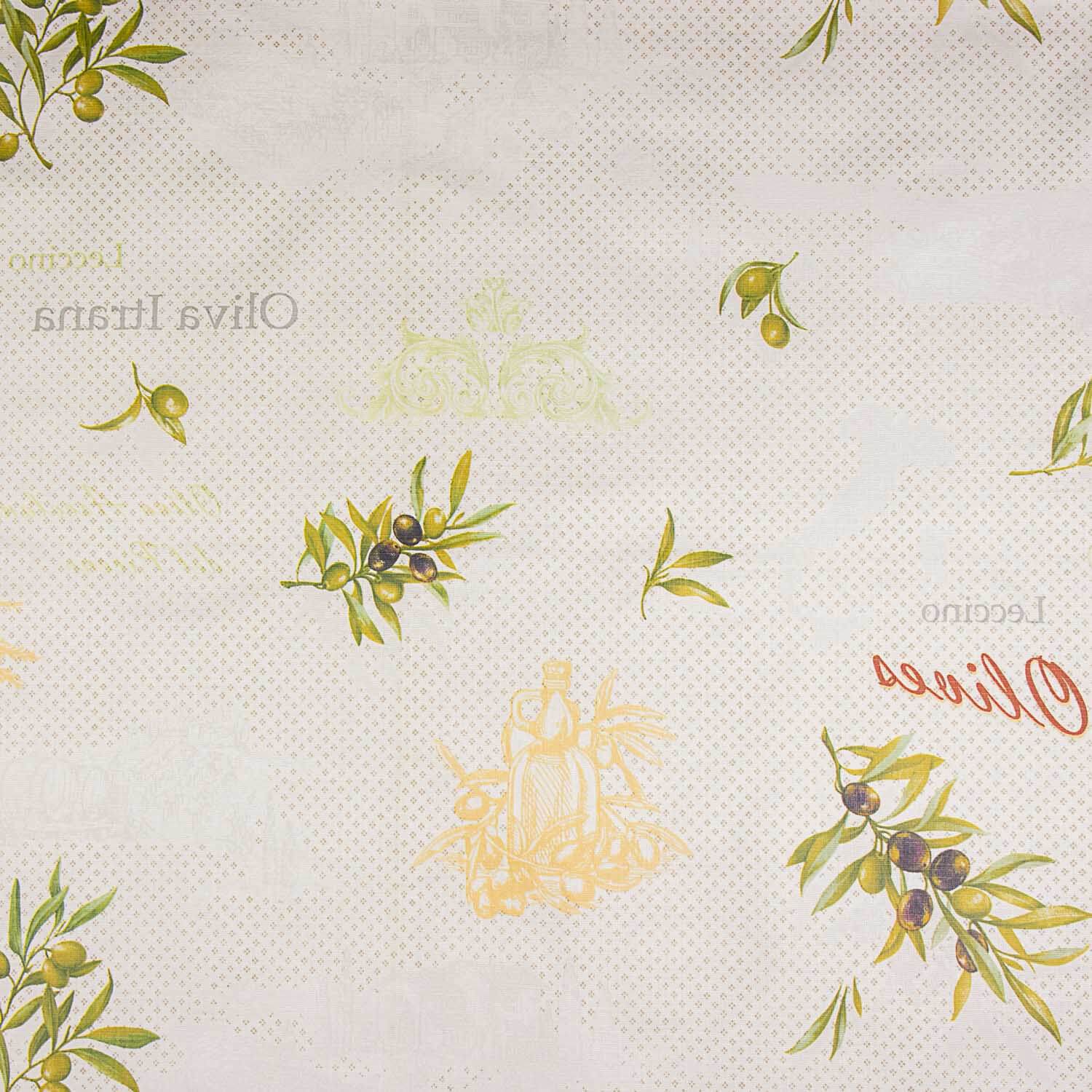 Linge de table en polyester résiné Olive - Ribes y Casals