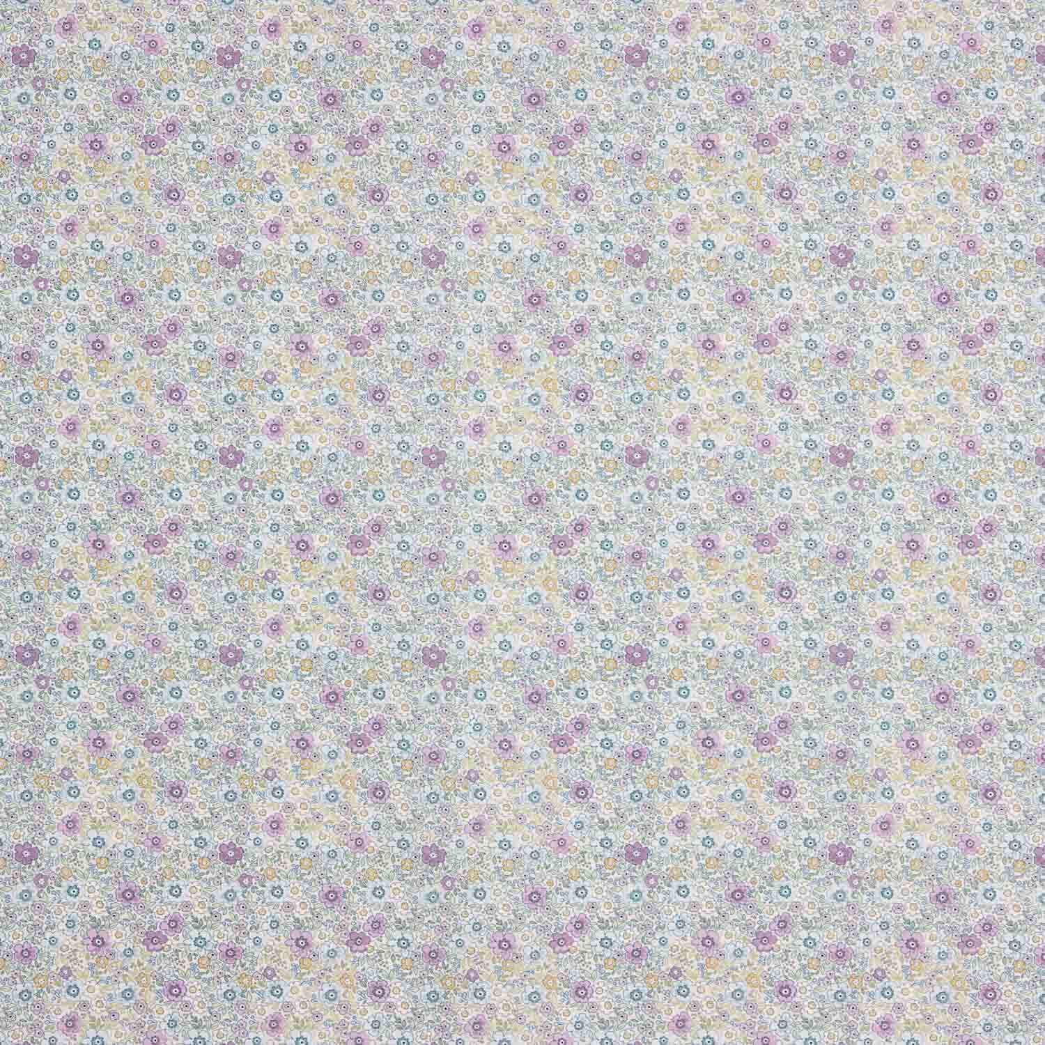 Popeline de coton Mini Garden Mauve - Ribes y Casals