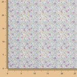 Popeline de coton Mini Garden Mauve - Ribes y Casals