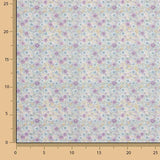 Popeline de coton Mini Garden Mauve - Ribes y Casals