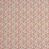 Popeline de coton microflorale rouge - Ribes y Casals