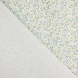 Popeline de coton microflorale verte - Ribes y Casals