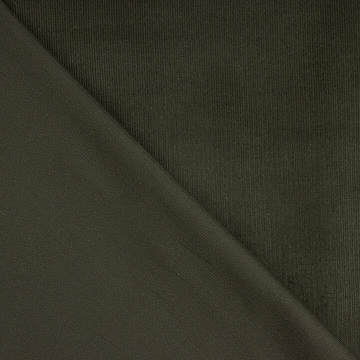 Velours milleraies en tissu de coton vert foncé - Ribes y Casals