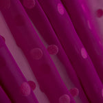 Chiffon floqué pois bougainvilliers - Ribes y Casals