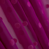 Chiffon floqué pois bougainvilliers - Ribes y Casals