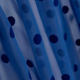 Chiffon floqué pois bleuâtre - Ribes y Casals