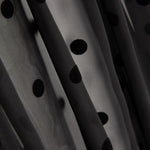 Mousseline floquée à pois noir - Ribes y Casals