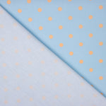 Popelín Estampado Flamenca Lunar 7mm Mandarina - Ribes y Casals