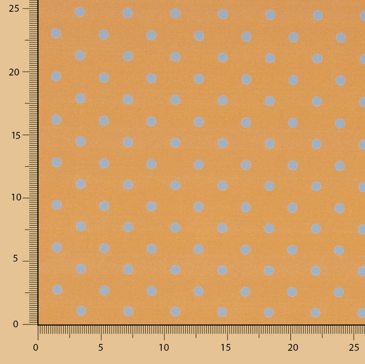 Popelín Estampado Flamenca Lunar 7mm Azul - Ribes y Casals