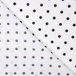 Popelín Estampado Flamenca Lunar 7mm Blanco-Negro - Ribes y Casals