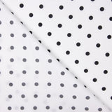 Popelín Estampado Flamenca Lunar 7mm Blanco-Negro - Ribes y Casals