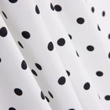 Popelín Estampado Flamenca Lunar 7mm Blanco-Negro - Ribes y Casals