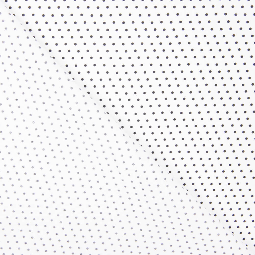 Popelín Estampado Flamenca Lunar 3mm Blanco-Negro - Ribes y Casals