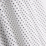 Popelín Estampado Flamenca Lunar 3mm Blanco-Negro - Ribes y Casals