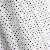 Popelín Estampado Flamenca Lunar 3mm Blanco-Negro - Ribes y Casals