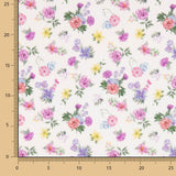 Popeline Imprimée Flamenco Popeline Flor Creto Ecru - Ribes y Casals