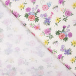 Popeline Imprimée Flamenco Popeline Flor Creto Ecru - Ribes y Casals