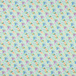 Flamenca Flor Hawa Popeline Imprimée Popeline Vert - Ribes y Casals