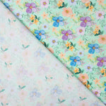 Flamenca Flor Hawa Popeline Imprimée Popeline Vert - Ribes y Casals