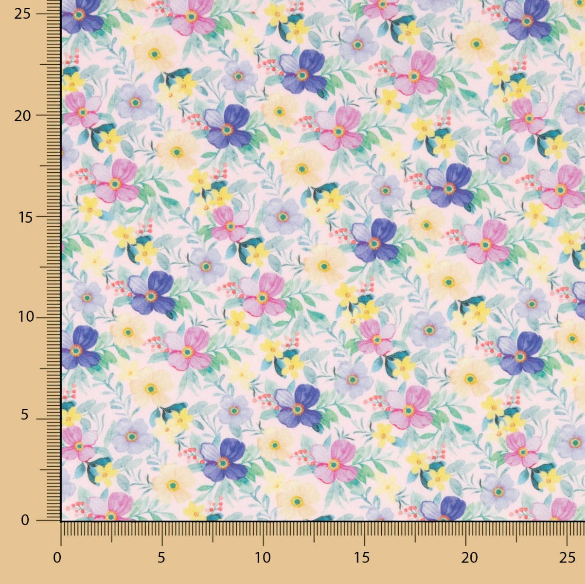 Flamenca Flor Hawa Popeline Imprimée Rose - Ribes y Casals