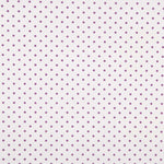 Popelín Estampado Flamenca Lunar 7mm Morado-Crudo - Ribes y Casals