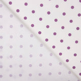 Popelín Estampado Flamenca Lunar 7mm Morado-Crudo - Ribes y Casals