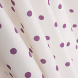 Popelín Estampado Flamenca Lunar 7mm Morado-Crudo - Ribes y Casals