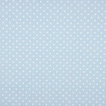 Popelín Estampado Flamenca Lunar 7mm Crudo-Azul - Ribes y Casals