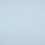 Popelín Estampado Flamenca Lunar 7mm Crudo-Azul - Ribes y Casals