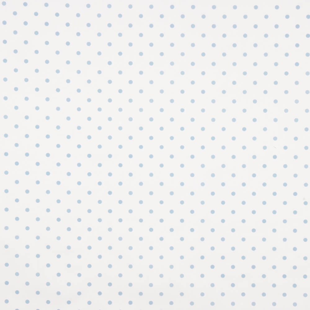 Popelín Estampado Flamenca Lunar 7mm Azul-Crudo - Ribes y Casals