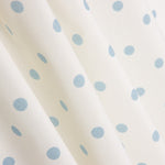 Popelín Estampado Flamenca Lunar 7mm Azul-Crudo - Ribes y Casals