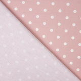 Popelín Estampado Flamenca Lunar 7mm Crudo-Rosa - Ribes y Casals