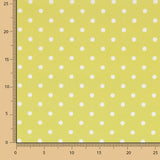 Popelín Estampado Flamenca Lunar 7mm Crudo-Aceite - Ribes y Casals