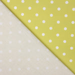 Popelín Estampado Flamenca Lunar 7mm Crudo-Aceite - Ribes y Casals