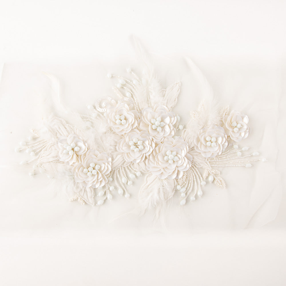 Aplique Pedrería Lena Blanco - Ribes y Casals