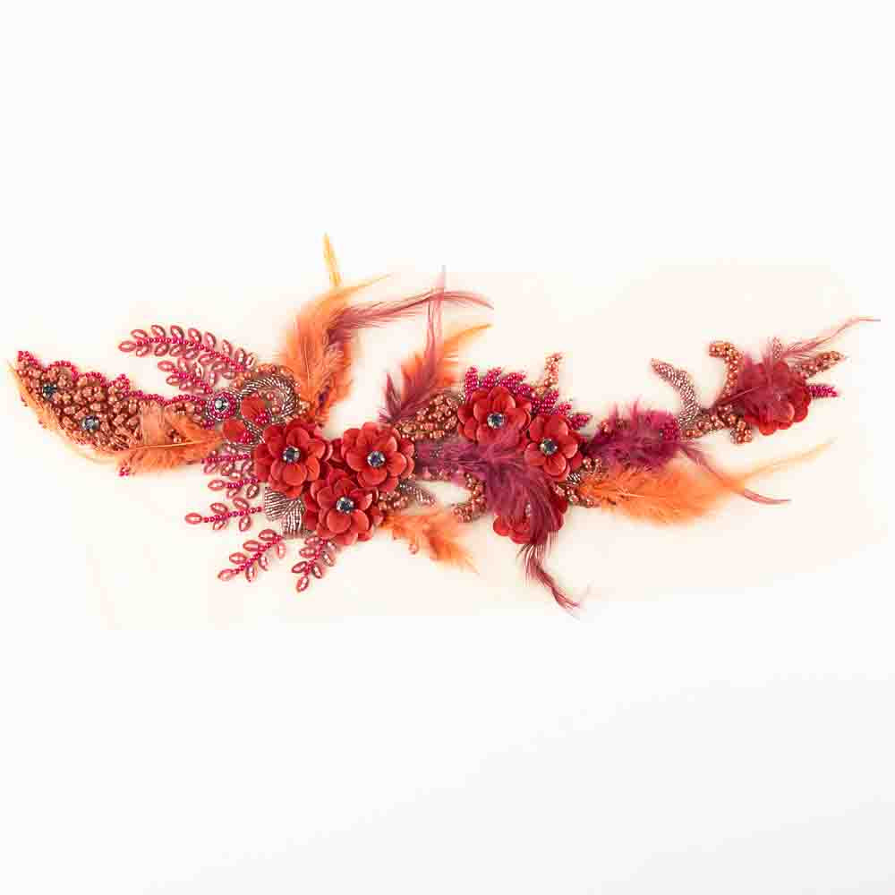 Aplique Pedrería Milena Rojo - Ribes y Casals