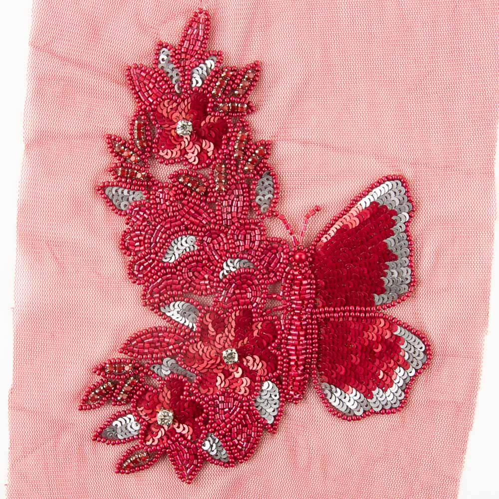 Aplique Pedrería Maud Roja - Ribes y Casals