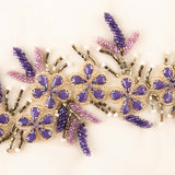 Aplique Pedrería Jasmina Malva - Ribes y Casals