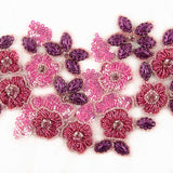 Aplique Pedrería Paola Fucsia - Ribes y Casals