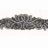 Aplique Pedrería Margot Negro - Ribes y Casals