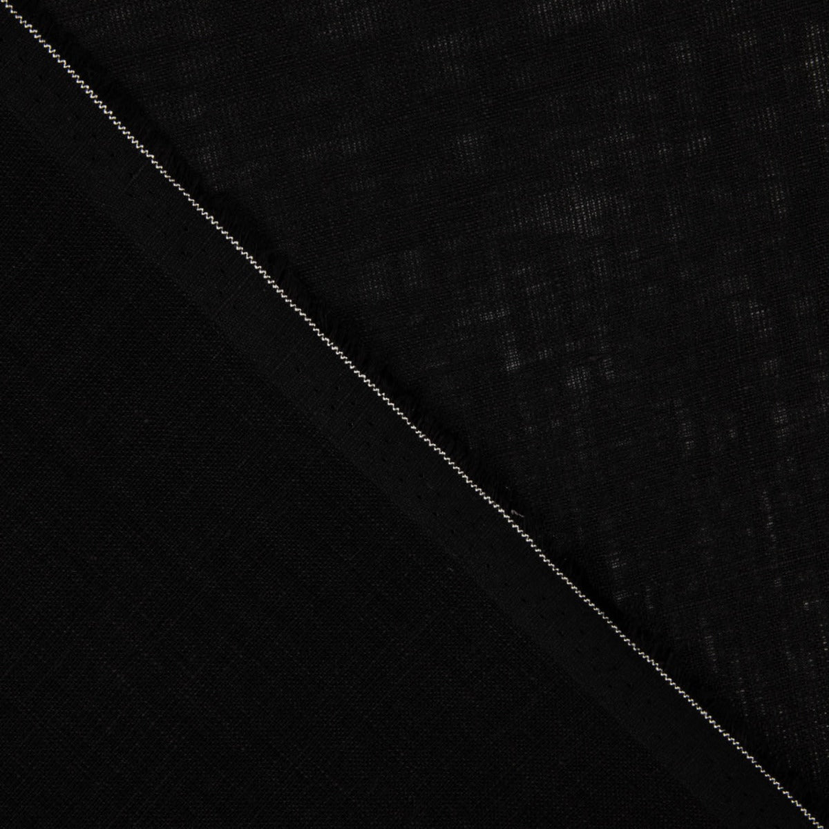 Retal Lino Rústico Negro 130x145 cms - Ribes y Casals