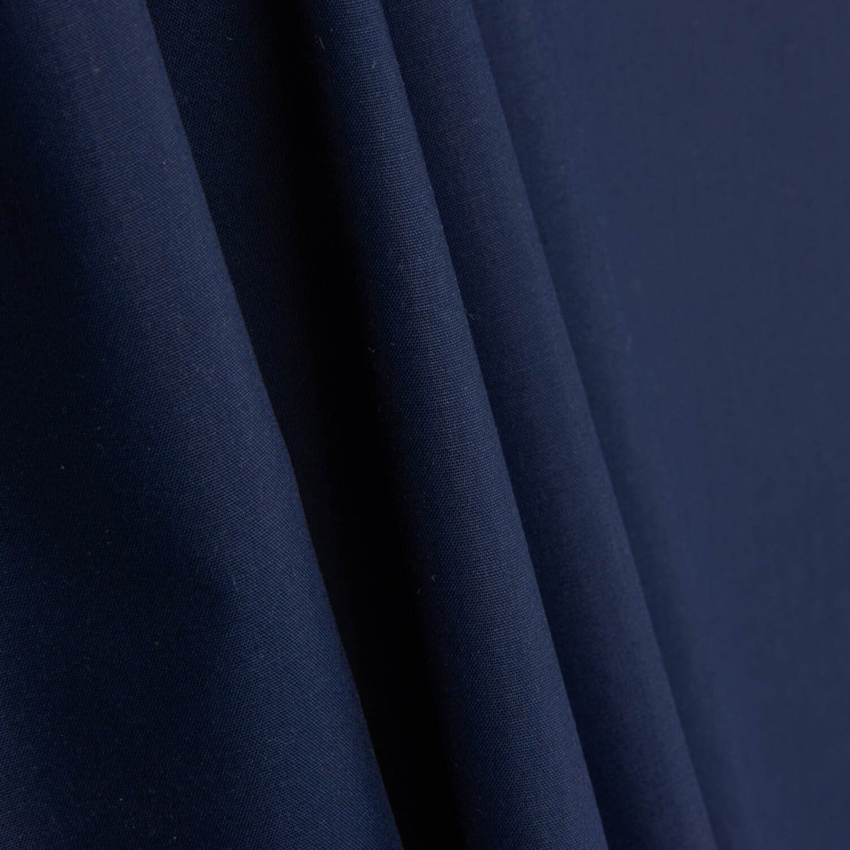 Tissu de drap en percale de coton bleu marine - Ribes y Casals