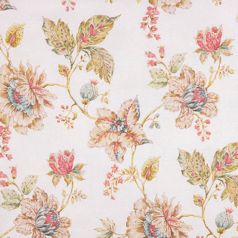 Toile Panama Imprimée Hiroshi Écru - Ribes y Casals