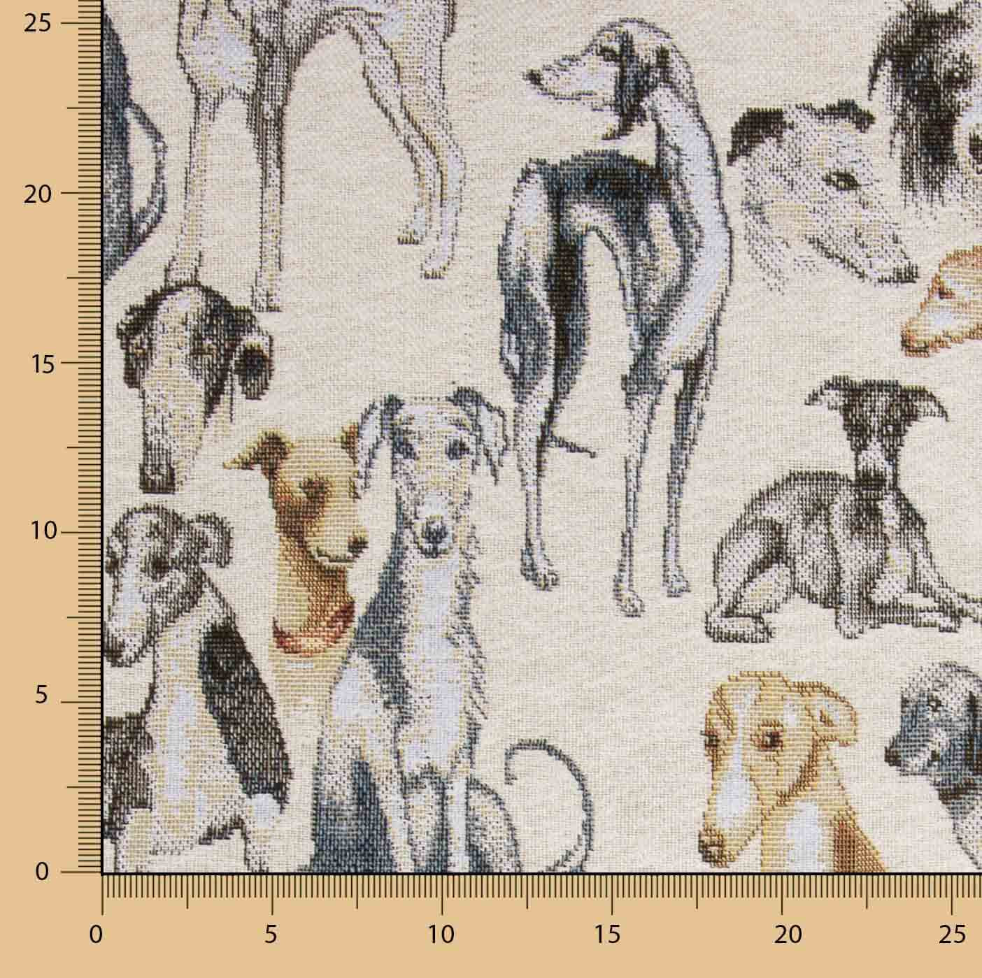 Tapisserie représentant différentes races de chiens - Ribes y Casals