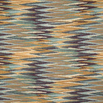 Tapisserie Ikat à rayures multicolores « Terre » - Ribes y Casals